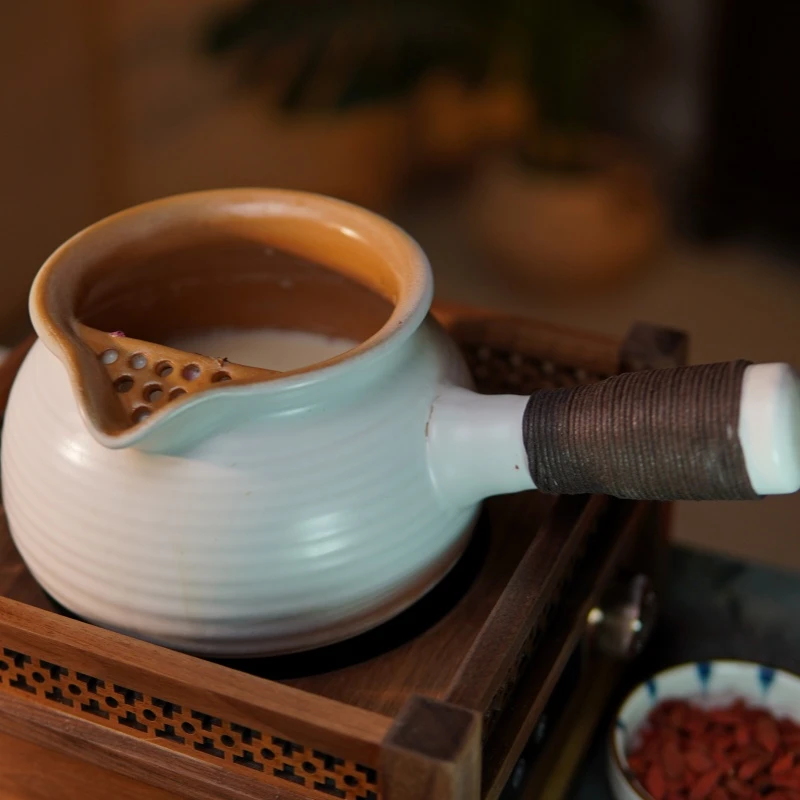 围炉煮茶大容量1100ML烤奶罐罐茶煮茶器家用煮烤奶茶壶户外烤火炉