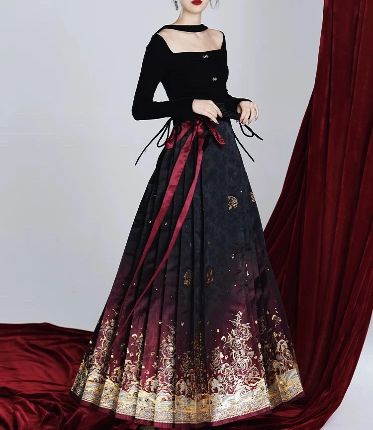 改良国风弹力上衣T恤