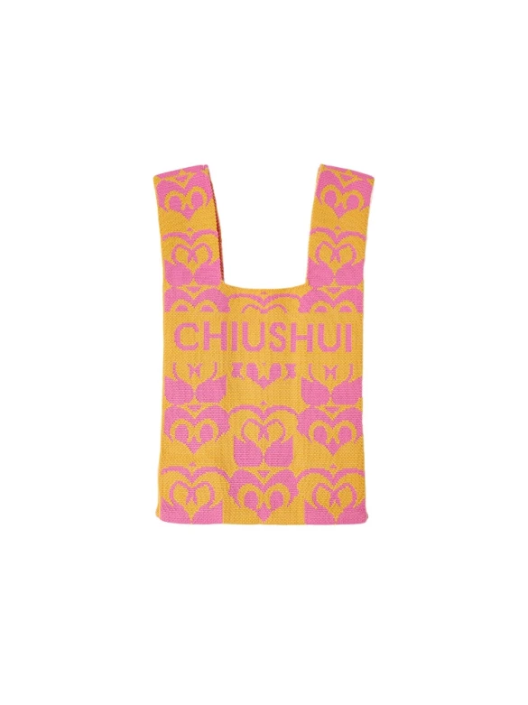 秋水伊人定制手提针织包