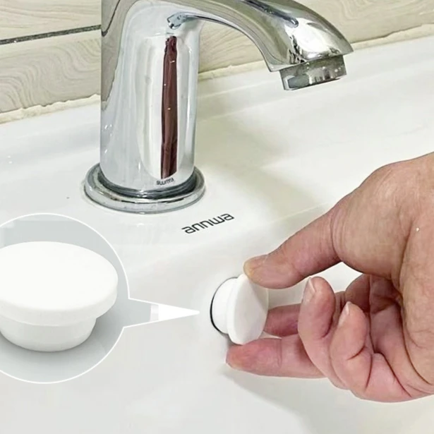 洗脸盆溢水口密封盖面盆洗手盆侧边孔塞子浴室柜水池满水口圆堵头