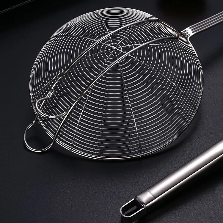 德国食品级不锈钢大号加硬家用高低双耳挂钩家用牛肉火锅专用捞勺