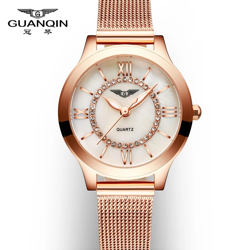 正品网红同款女士手表 时尚气质女表 镶钻女款石英表腕表防水夜光