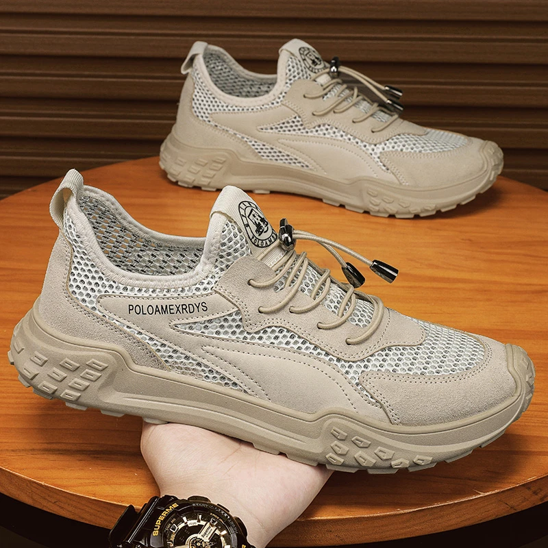 【网面透气】2024新款男士休闲软底薄款防滑轻便网眼透气鞋百搭耐磨