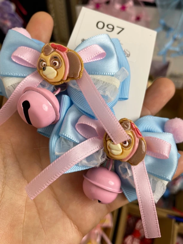 9.9包邮原创手工发夹可爱头饰铃铛对夹卡通发饰蝴蝶结发饰对夹