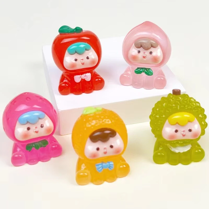 【直播代拆】夜光水果多妹崽崽可爱解压树脂diy潮玩盲盒对对碰