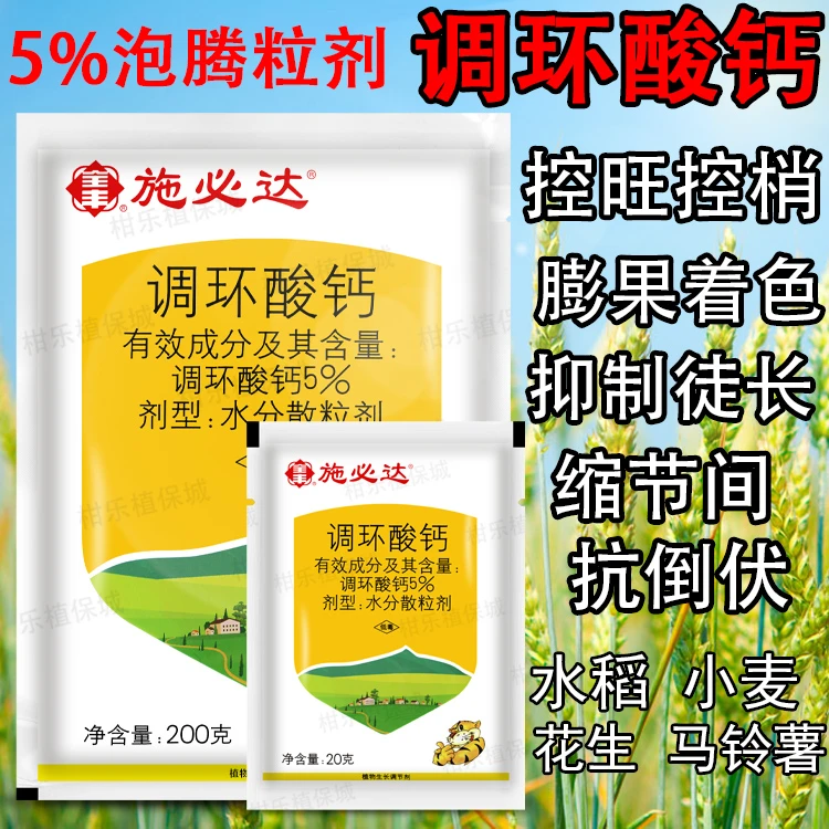全丰施必达5%调环酸钙控旺壮株膨果增产矮化植物生长调节剂调环酸