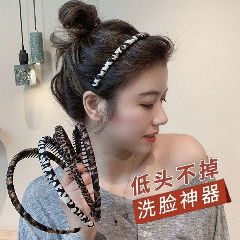 洗脸专用发箍女百搭带齿碎发神器面膜用防滑不掉发卡
