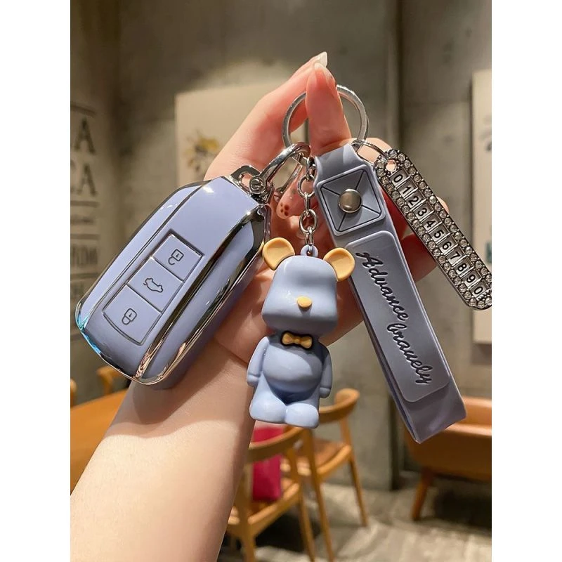 适用于2022款东风风神奕炫钥匙套EV/MAX/GS车包新风神AX7壳卡通扣