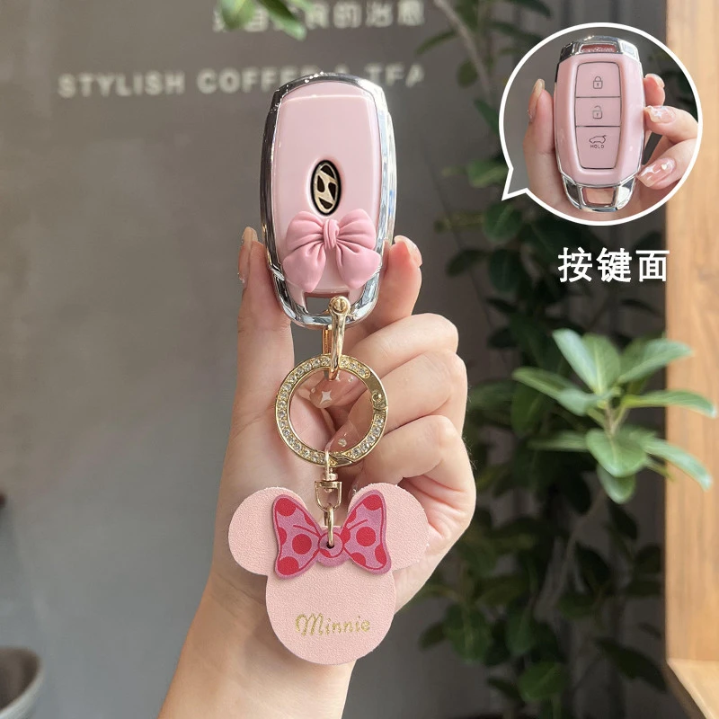 适用北京现代ix35钥匙套名图ix25悦动伊兰特胜达菲斯塔悦纳钥匙套