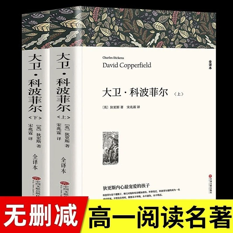 大卫科波菲尔正版查尔斯狄更斯著高中生高一阅读课外书原著书籍