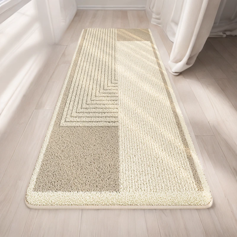 地毯卧室日式茶几飘窗床边毯床前长条客厅侘寂风ins房间满铺地垫