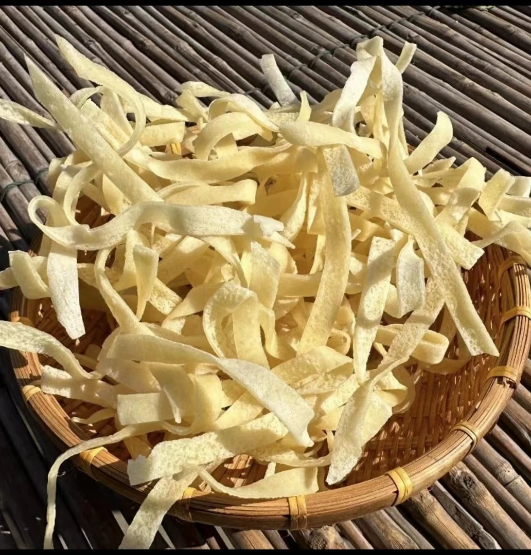 湖北本地铁锅豆丝农家晾晒豆丝豆皮传统工艺特产手工现做干货