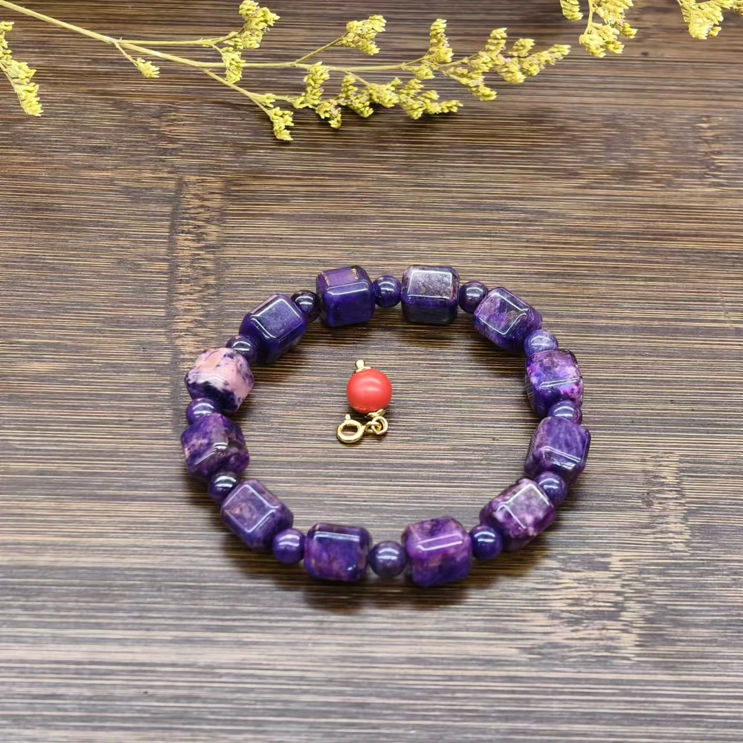 SJL紫方糖手链24-084