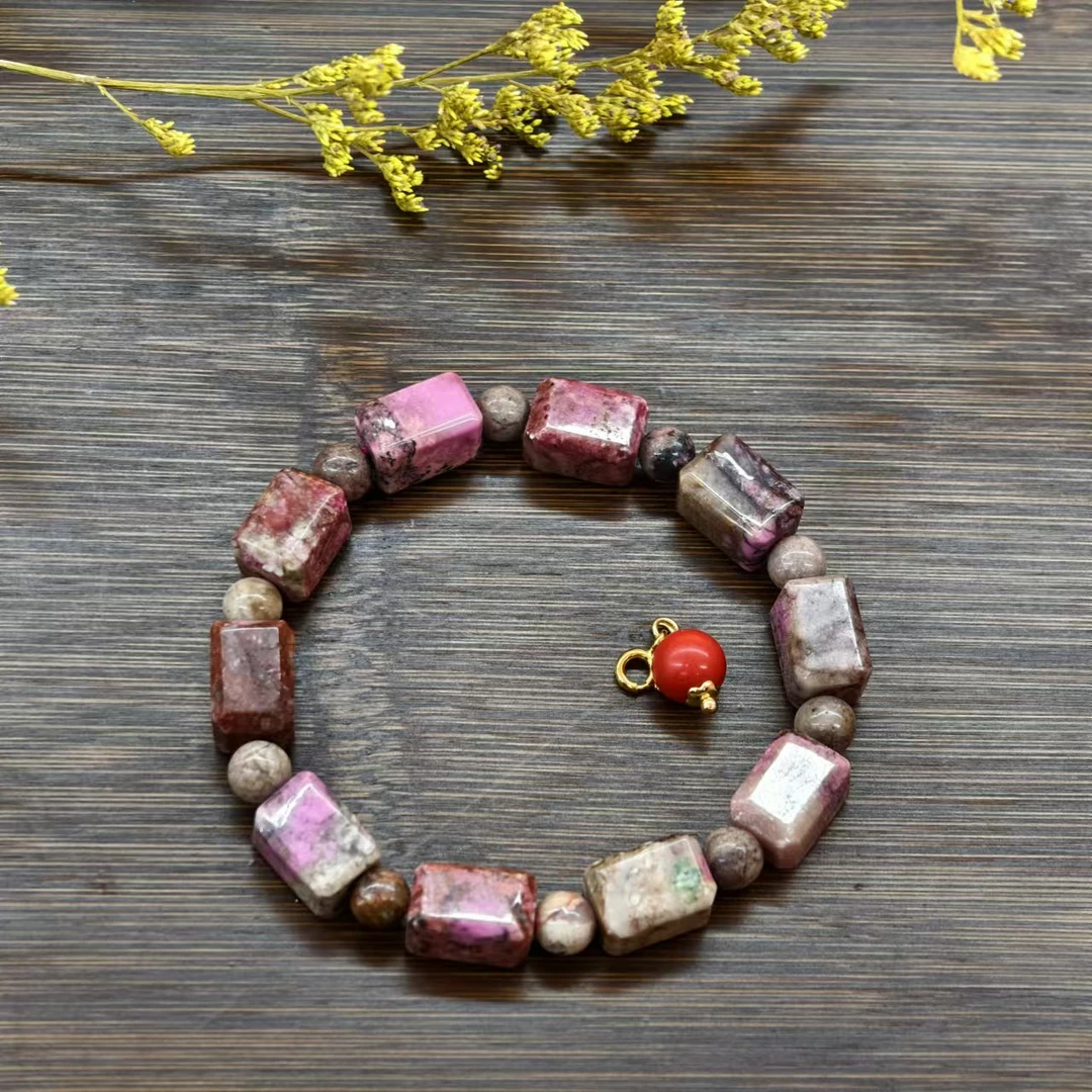 SJL粉方糖手链24-011