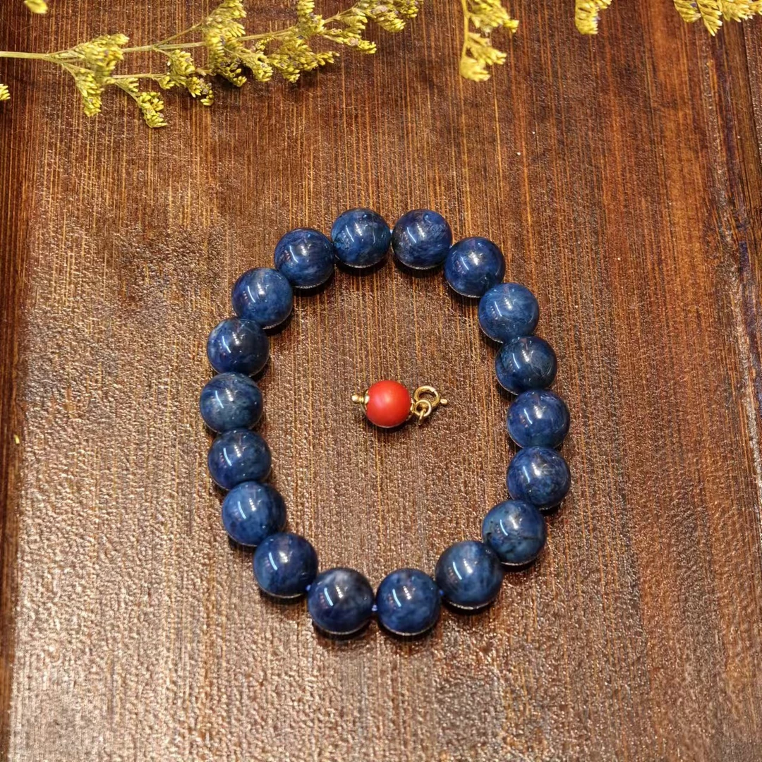 SJL蓝11-12mm圆珠手链24-101