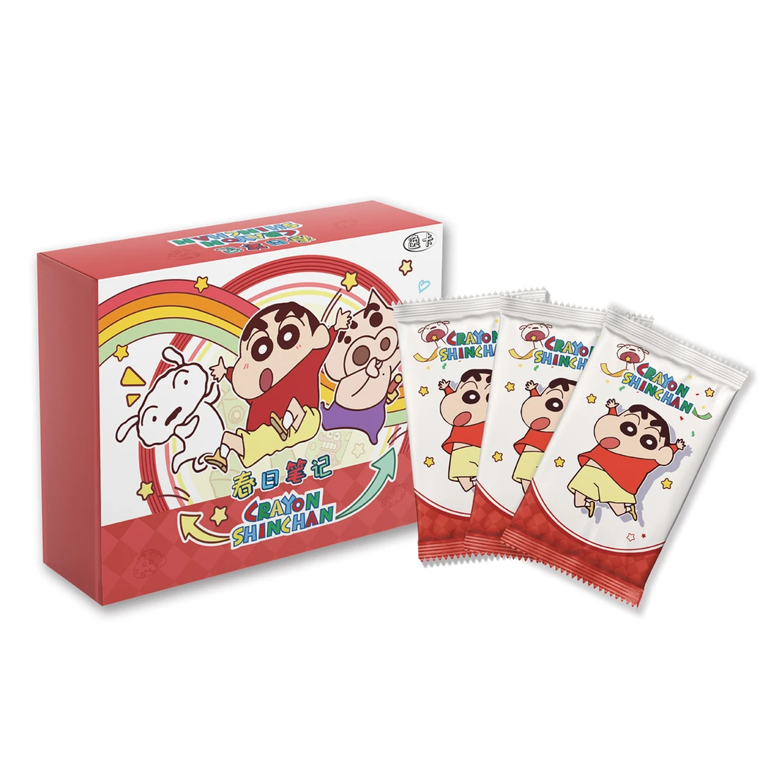 W【宠粉吃吃】春日笔记 蜡笔小新 国产二创卡牌盲盒（默认代拆）