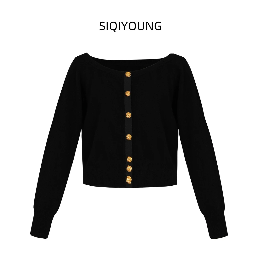 SIQIYOUNG【Maggie精选】 金扣羊绒上衣