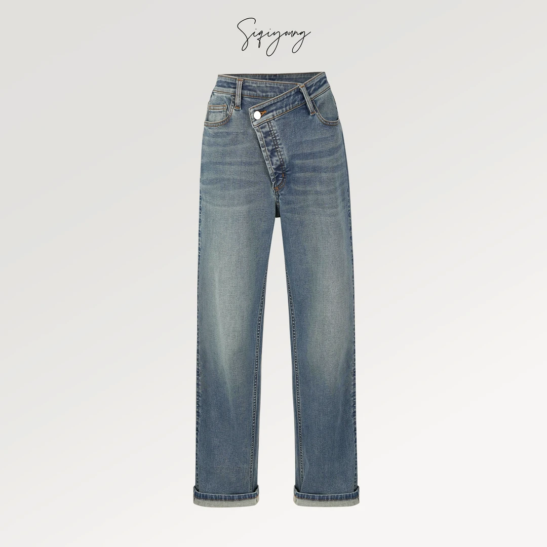 SIQIYOUNG【Maggie精选】羊绒丹宁牛仔裤