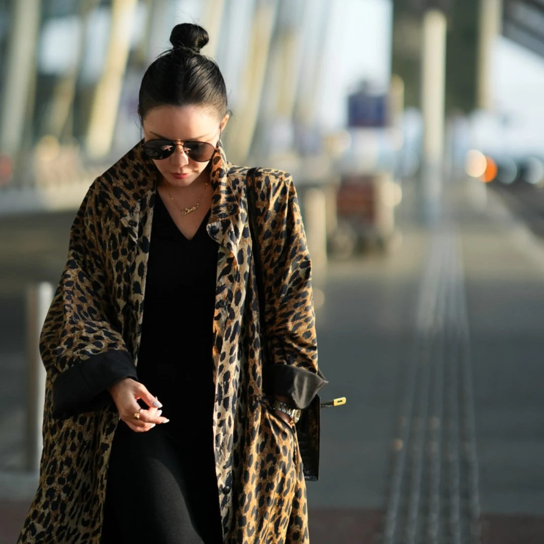 SIQIYOUNG【Maggie精选】女王的战袍-豹纹风衣