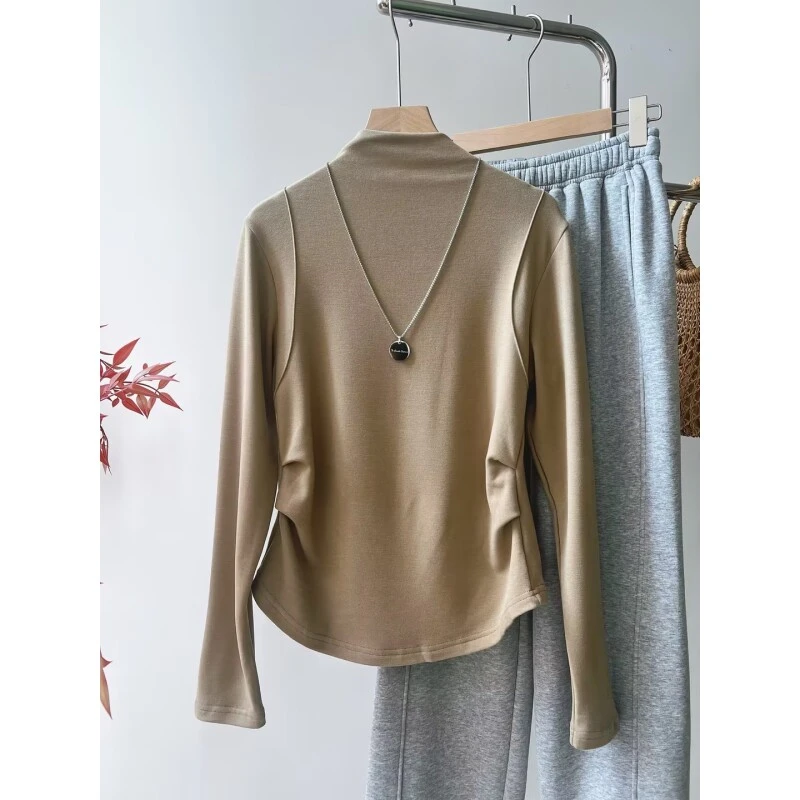 （自发热德绒）小蛮腰系列加厚德绒半高领打底DR1566