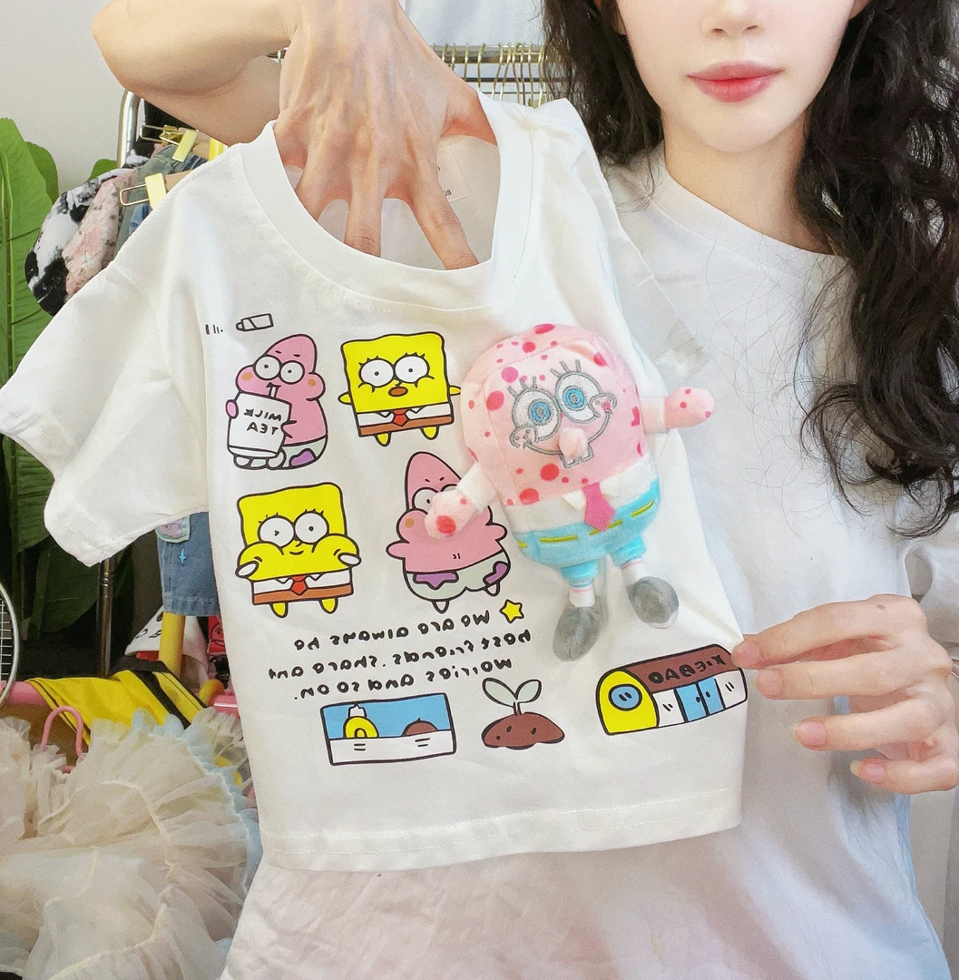 【立体玩偶】儿童夏季纯棉短袖T恤薄款男童女童洋气卡通宝宝夏装t恤