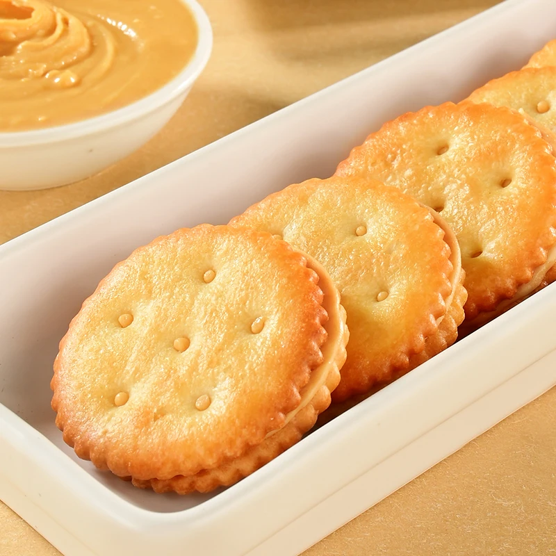 鸿祺花生酱夹心饼干三明治夹心饼干净含量108g零食东南亚风味饼干