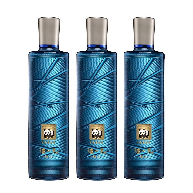 泸州贡【换购专属】泊心浓香型瓶装优级正宗粮食酒52度500ml*3