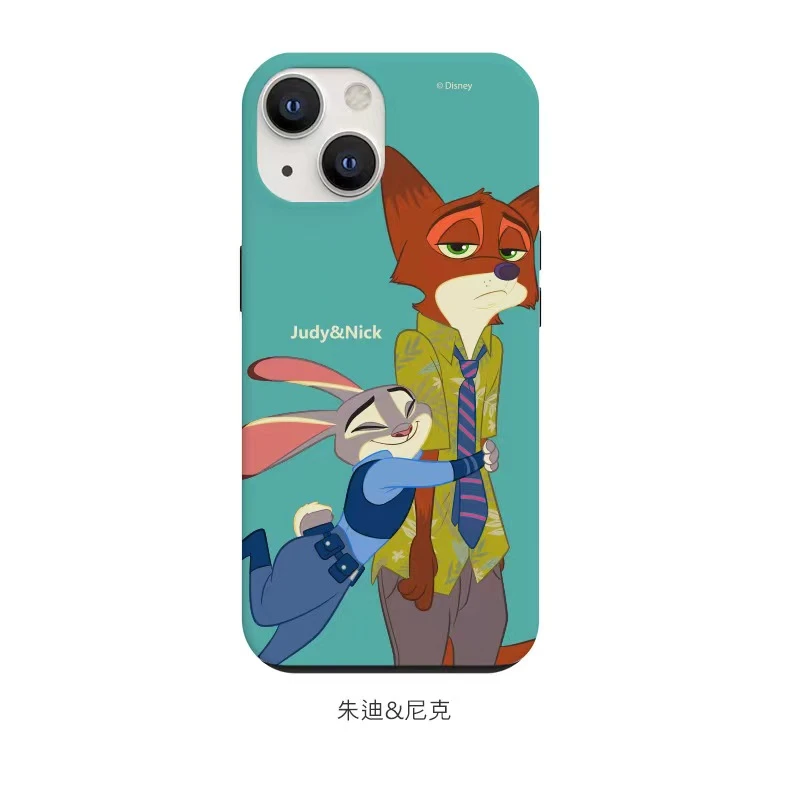 正版疯狂动物城双层硅胶套可爱网红情侣全包防摔卡通iphone手机壳