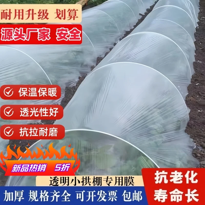 农用弓棚膜小拱棚专用膜秧苗育苗膜透明加厚超厚塑料薄膜保温保湿