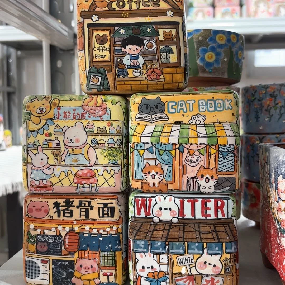 红泥花盆手工花盆默认微瑕7/9。158一
