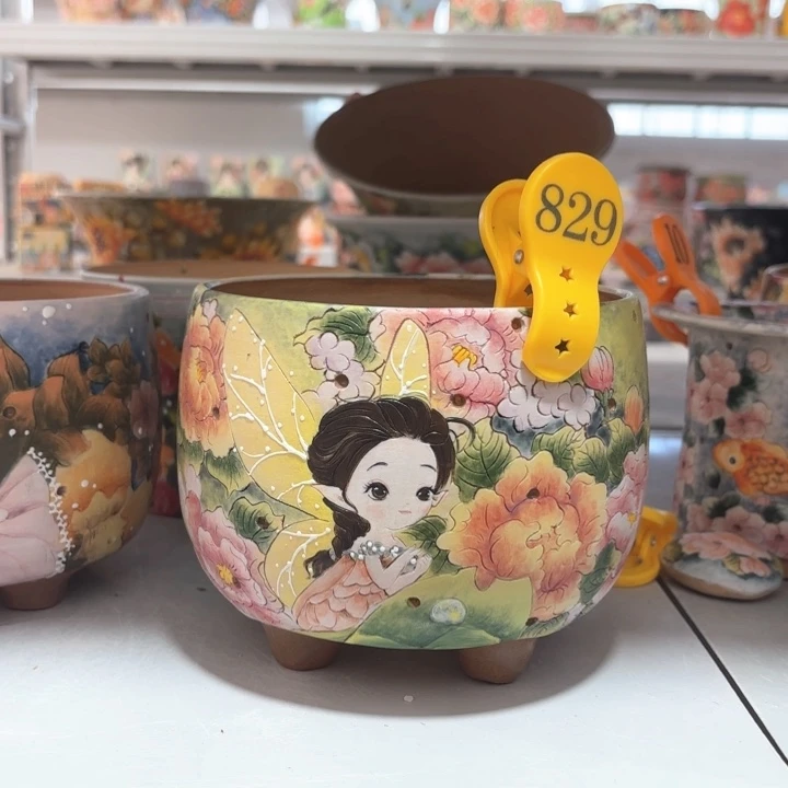 紫砂花盆手工花盆默认微瑕13/12