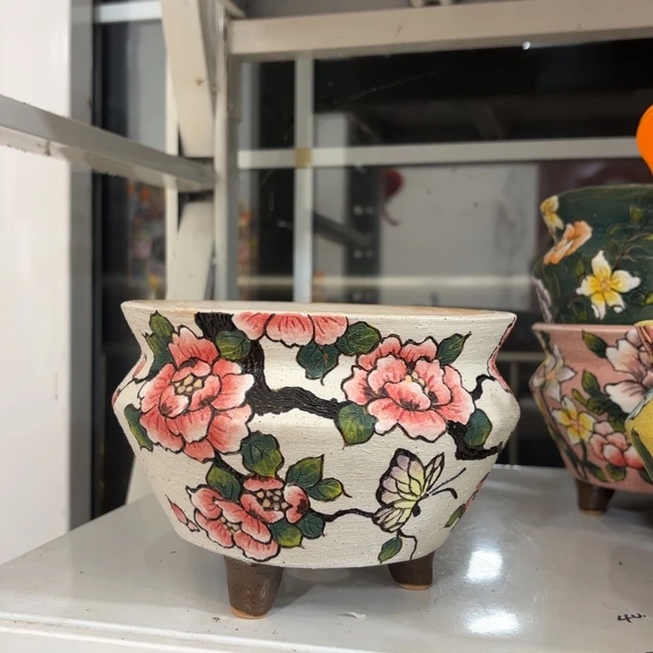 紫砂花盆手工花盆默认微瑕15/12