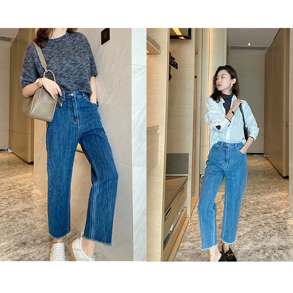 【MIAO】 强捻复古双股纱牛仔裤新疆优质长绒棉 YQ21-J8-3-2