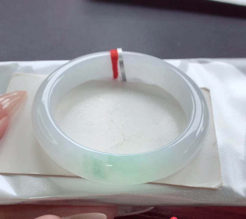 天然缅甸翡翠A货手镯正圈54/186