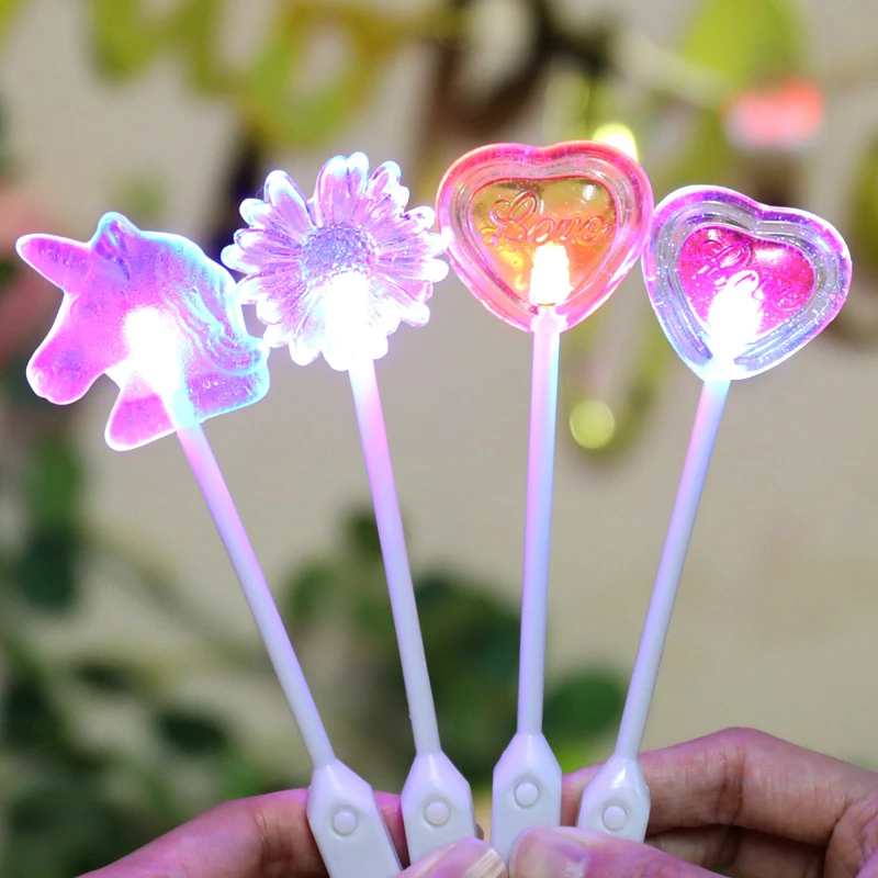 高颜值会发光的棒棒糖美人鱼尾糖果玩具零食生日儿童奖励礼物批发