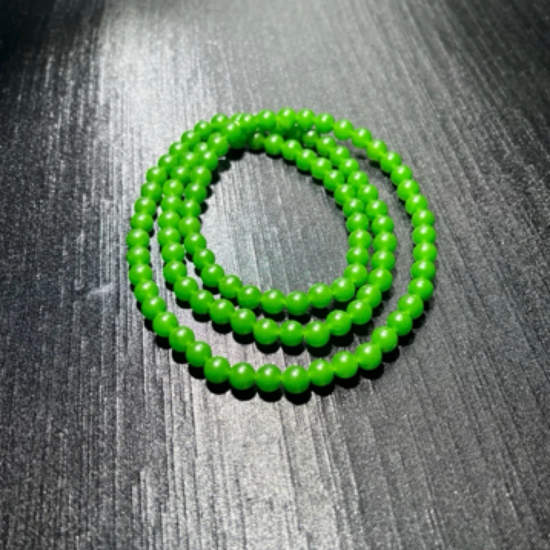 精品爆款国风多圈绿色8mm手工定制