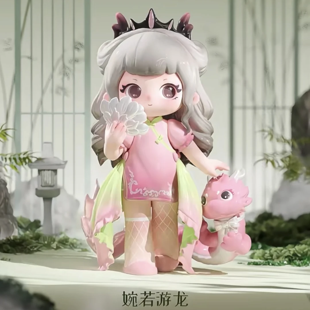 【主播代拆】ZIYULI又梨四代入画如梦·卷系列盲盒手办潮玩摆件公仔