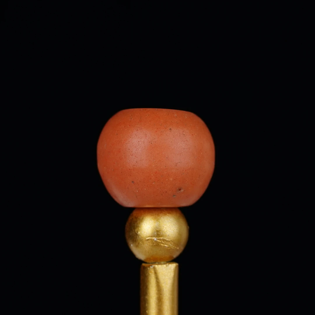 【红色雪巴】13-15mm左右红色雪巴文玩配珠（多样性发货发其一）