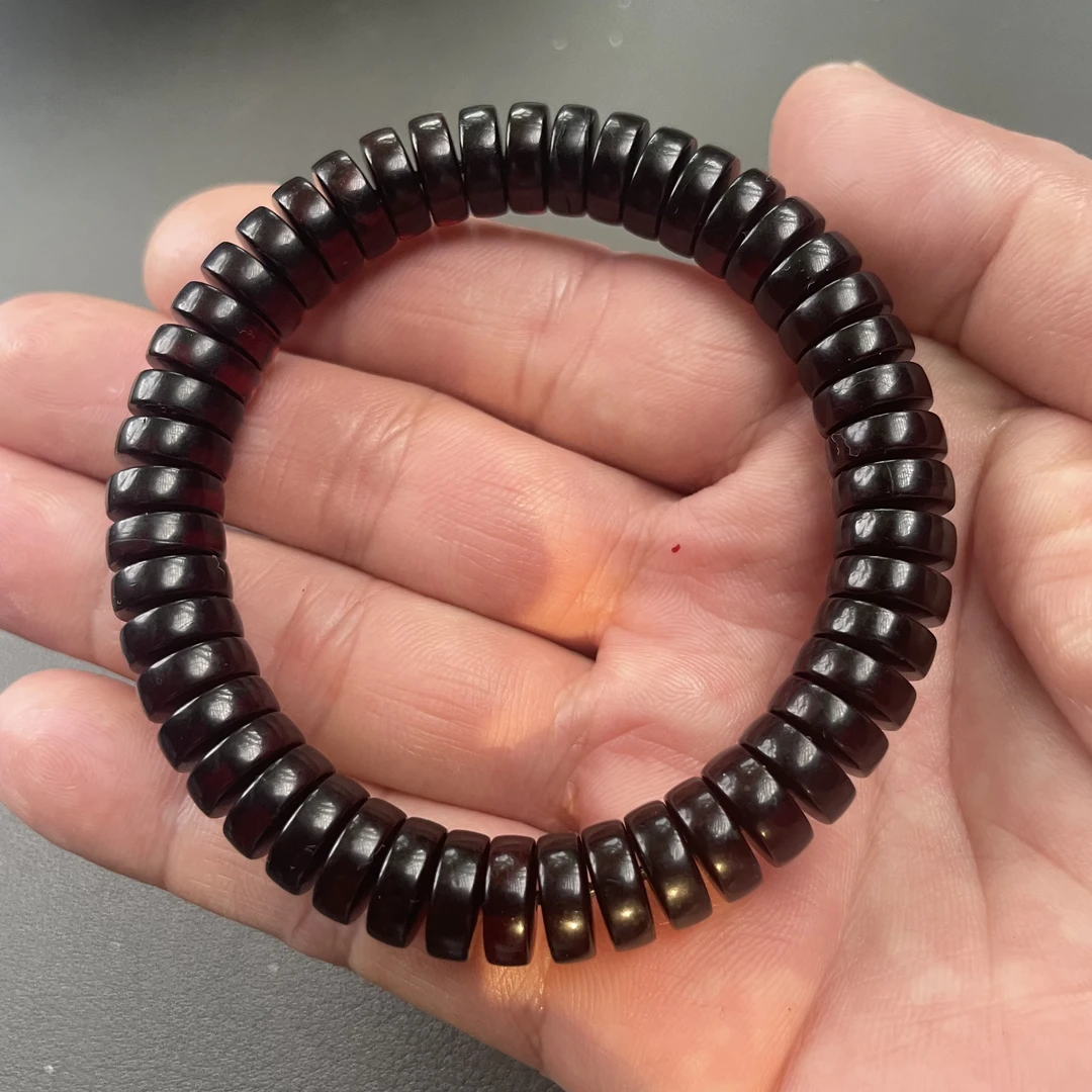 藏景阁珠宝-10+缅甸翳珀精工直切药片时尚经典大气手串