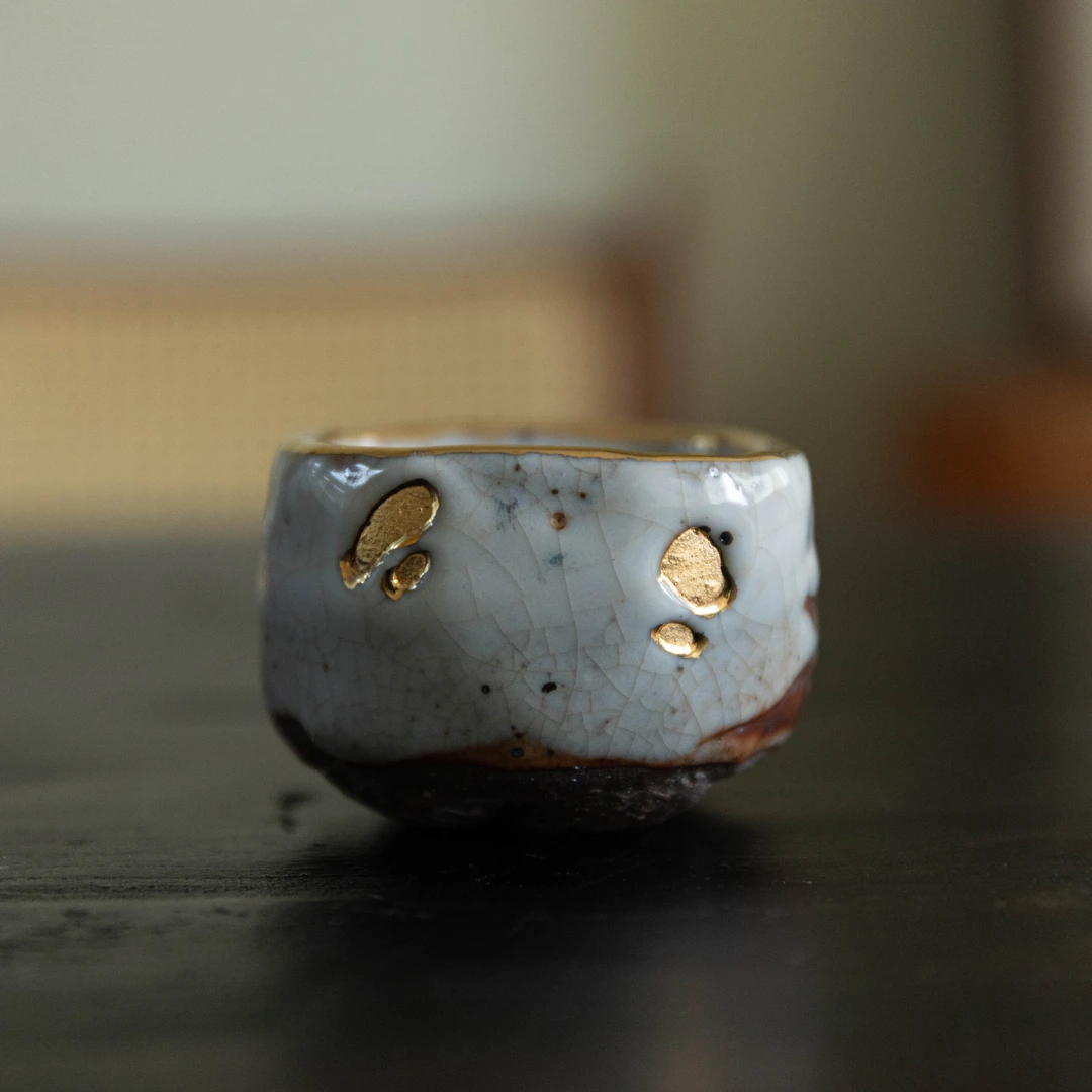 【云长】高越柿子手捏石窟志野主人杯