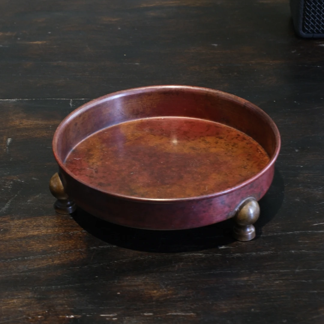 【云长】三脚干泡盘小（直径约14.5cm高约4cm）JLWJ194