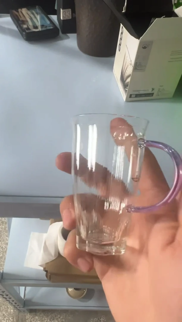 【闪购商品】陶瓷摆件雪花杯紫色