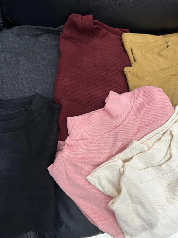 超级好穿百搭半高领打底衫