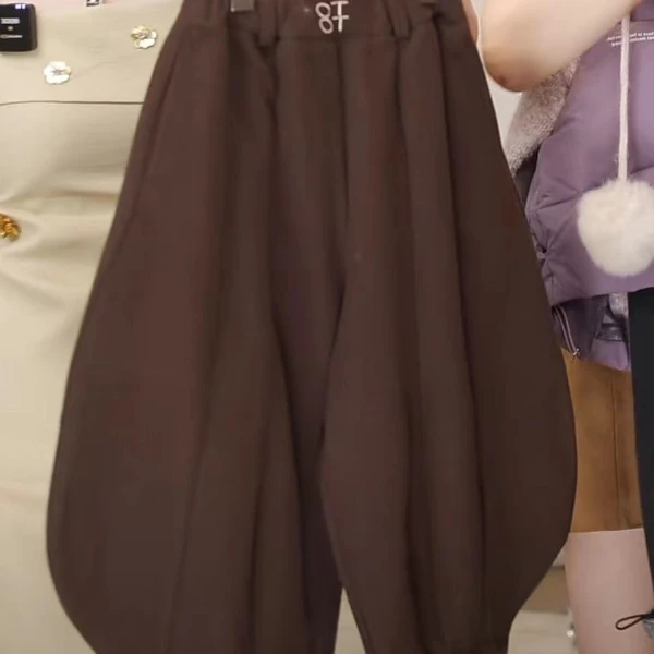 【Mt studio】【现货】毛呢香蕉裤南瓜休闲裤秋冬女童精致百搭洋气