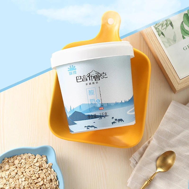 【瑞缘】脱脂桶装1000g/代糖酸奶牛乳营养优质精致无糖桶装酸奶