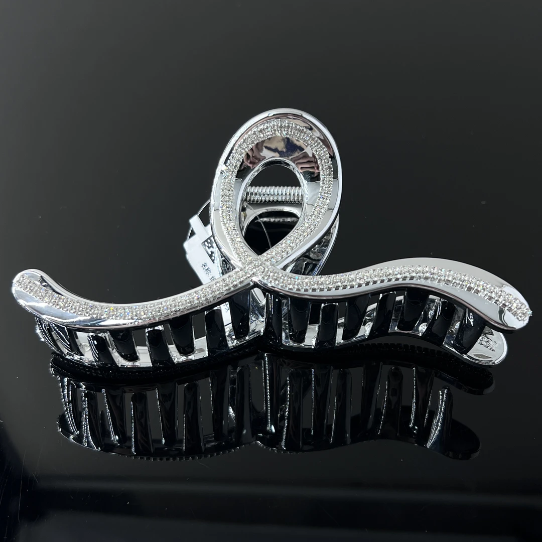 【银色波浪大抓夹】13厘米发夹抓夹时尚饰品大抓个性