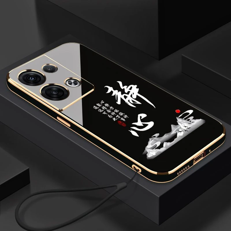 挂绳全包适用OPPOReno8手机壳新款Pro全包硅胶软壳防摔保护套女款