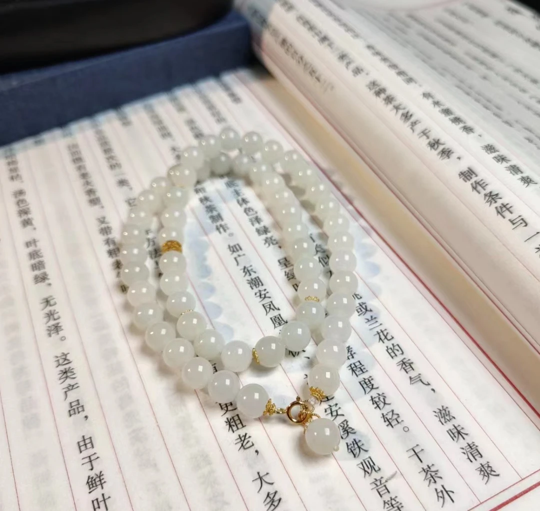 【左边珠宝】天然和田玉项链c377（多样性发）