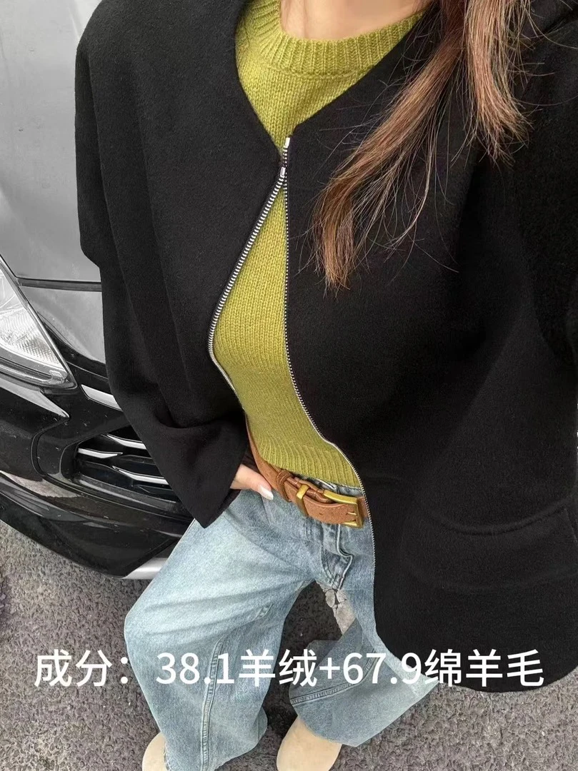 ZLB—设计师短裤羊绒外套