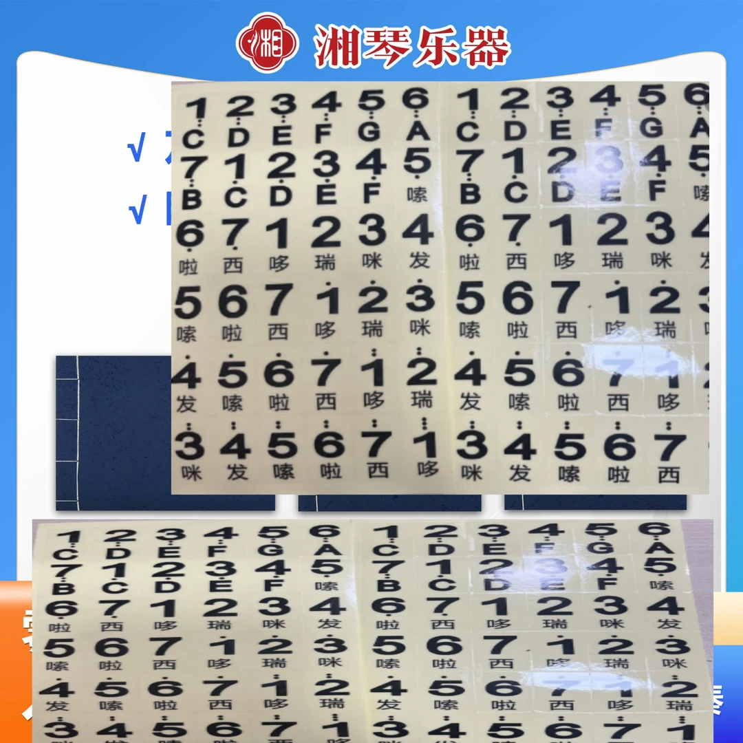 零基础万能伴奏88键电子琴钢琴琴键贴